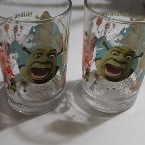 Shrek McDonald's collector glasses